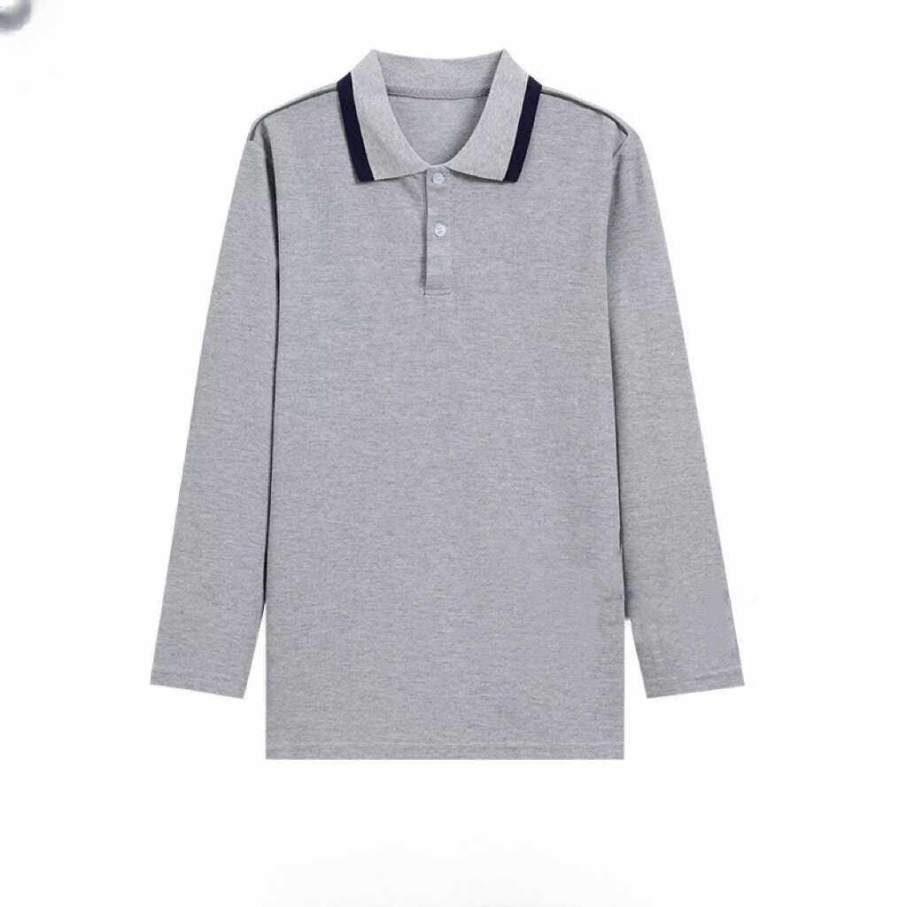 厦门直属学校校服中小学生校服长袖上衣灰色polo衫外国语一二五六