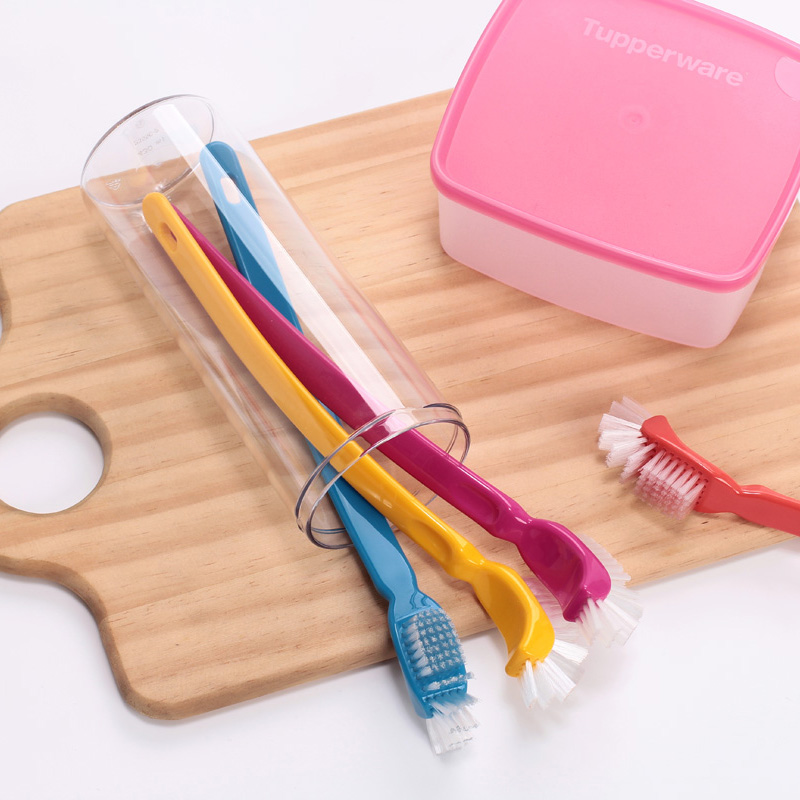 特百惠塑料长颈刷子茶杯刷硬毛厨房用品瓶刷长柄清洁奶瓶毛刷杯刷