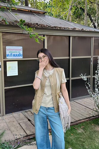 Di-sui2026春夏正品百搭显瘦牛仔马甲35015   新款可以换码数
