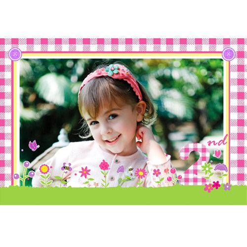 推荐款典藏生日/纪念/礼物/2岁女孩田园主题会照片海报热销新品