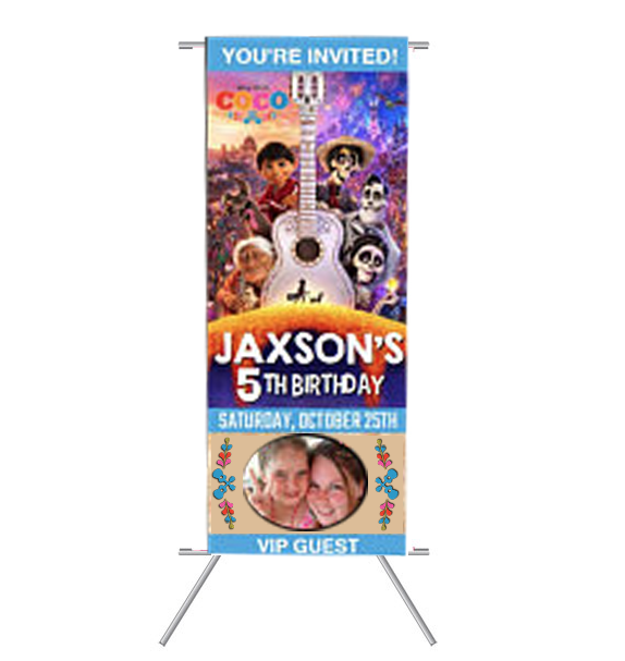 推荐款寻梦环游记COCO派对布置超人归来 迎宾展架 布展架