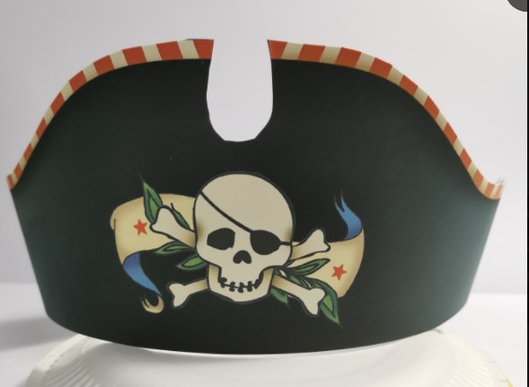 特色派对角色装扮经典海盗船长帽子需手工组装helloparty