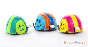 派对玩具 会翻跟头转圈的彩色金甲虫 可爱至极