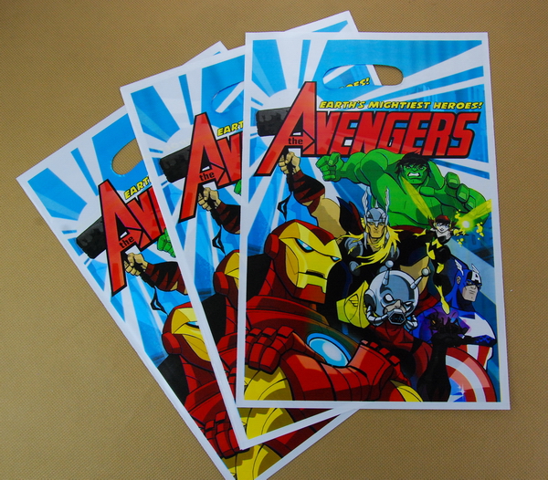 Marvel's The Avengers复仇者联盟男孩生日礼物袋小礼品袋专用回