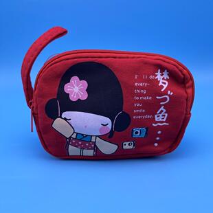 儿童卡通零钱包书包里的铜钱小钥匙包双层拉链包男孩女孩文具笔袋