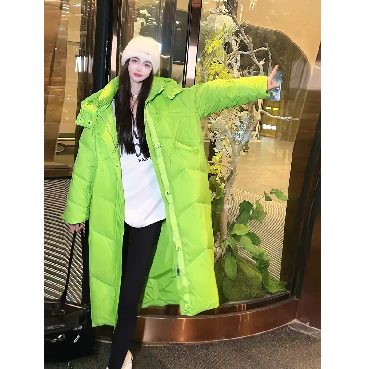 羽绒棉衣棉服女中长款加厚韩系温柔风东大门冬装外套女现货款