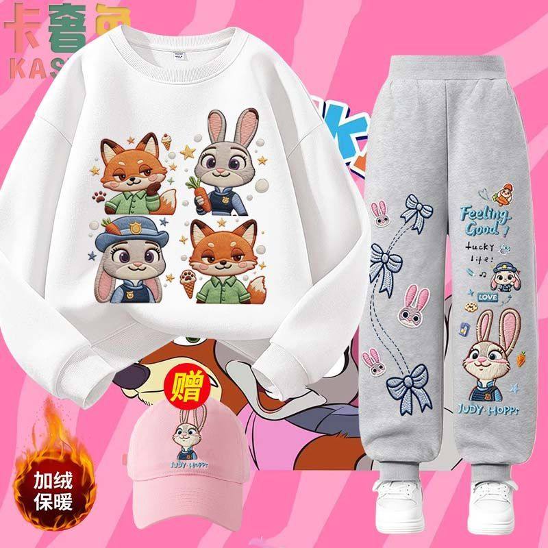 仿刺绣疯狂动物城女童加