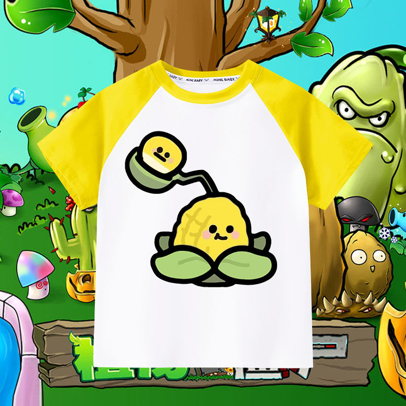 100%純棉拼接色植物大戰