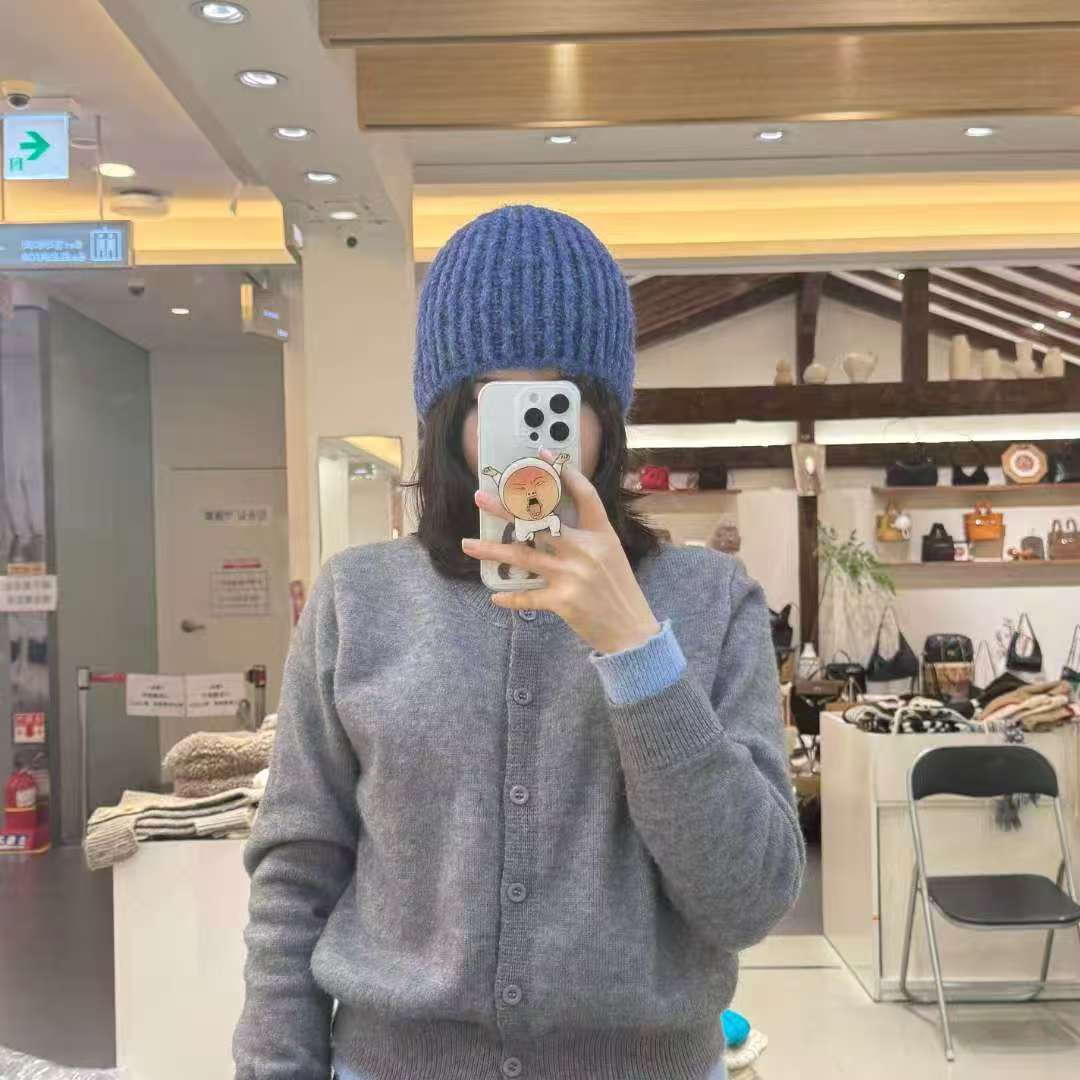 帽子针织twoj秋冬 东大门代购百搭 保暖 条纹 气质冷帽11