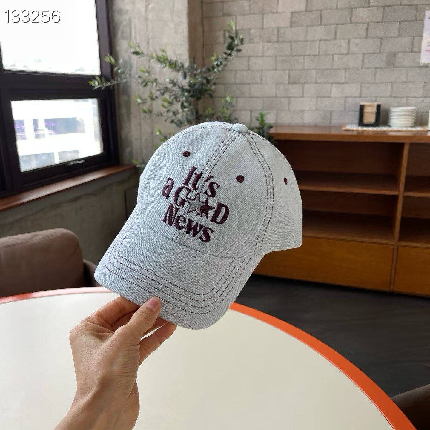 压线棒球帽LovelyHat东大门代购  时尚刺绣字母it百搭女帽子4