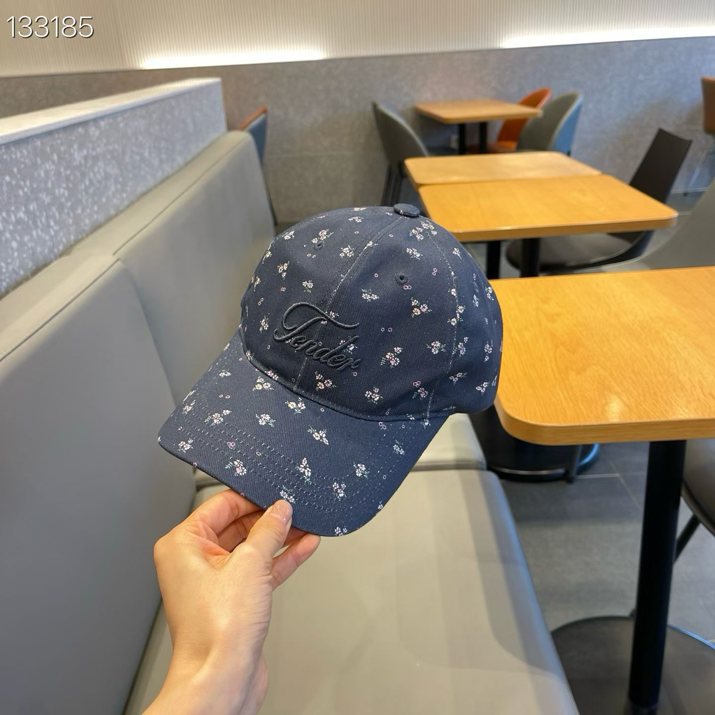 棒球帽LovelyHat东大门代购  碎花图案 清新百搭女帽子4