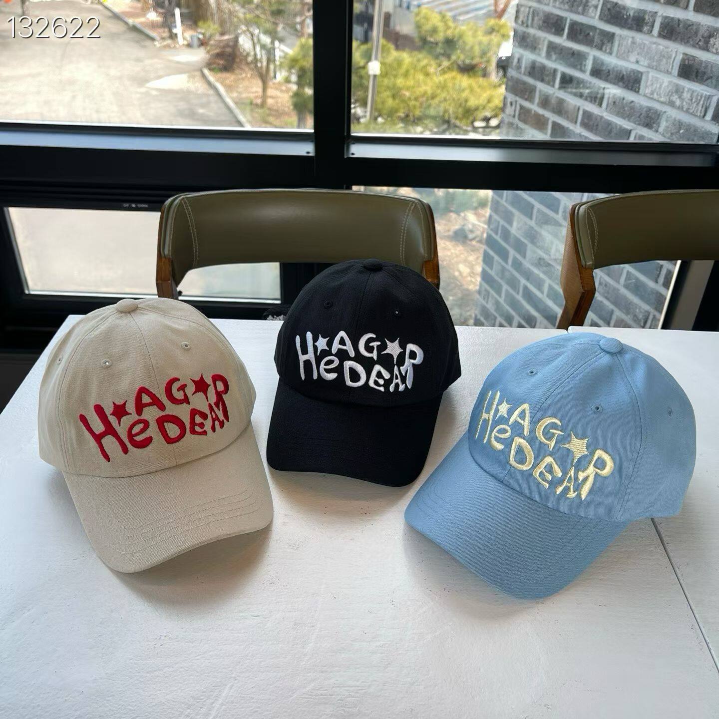拼色棒球帽LovelyHat东大门代购  刺绣字母HA百搭女帽子3