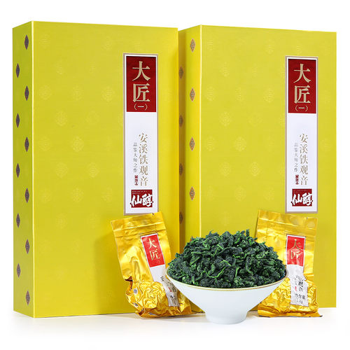 仙醇特级正味浓香型安溪铁观音茶叶2023新茶乌龙茶袋装礼盒装500g - 封面