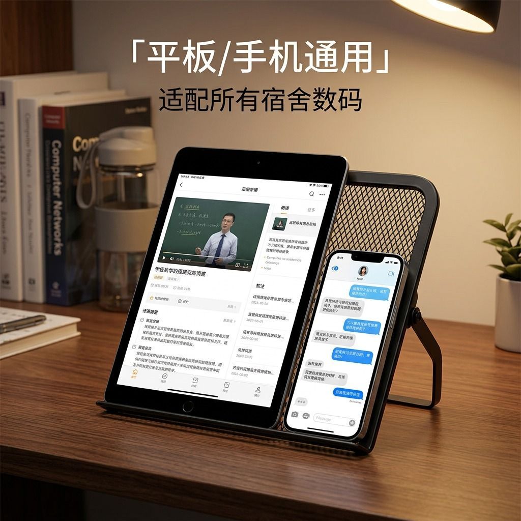 笔记本电脑桌面置物架平板学习机支撑架散热架可折叠宿舍追剧搭子