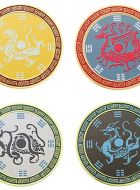 玄空精美四灵兽朱雀玄武青龙白虎家居摆件