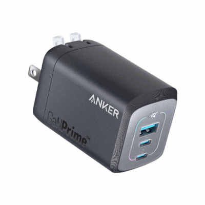 Anker安克Prime全氮化镓67W多口充电器插头TypeC快充65W适用iPad
