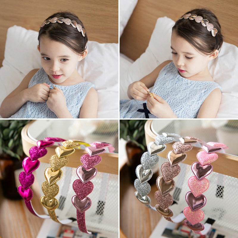 爱心儿童发箍小公主桃心头箍头饰品淑女发卡发饰韩版刘海碎发卡子