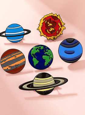 宇宙行星胸针火星太阳系徽章