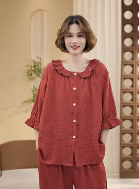 【纯棉~短袖套装集合】新品纯棉100舒适家居服可外穿