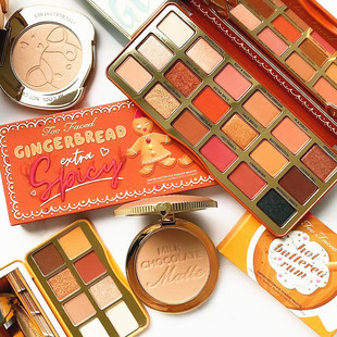 现货美国too faced黄油蜜桃盘姜饼人唇釉gingerbread修容口红套装