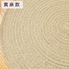 Pure handwork weave Cotton Cushion Mat door mat Simplicity Table mat circular Woven mat customized carpet