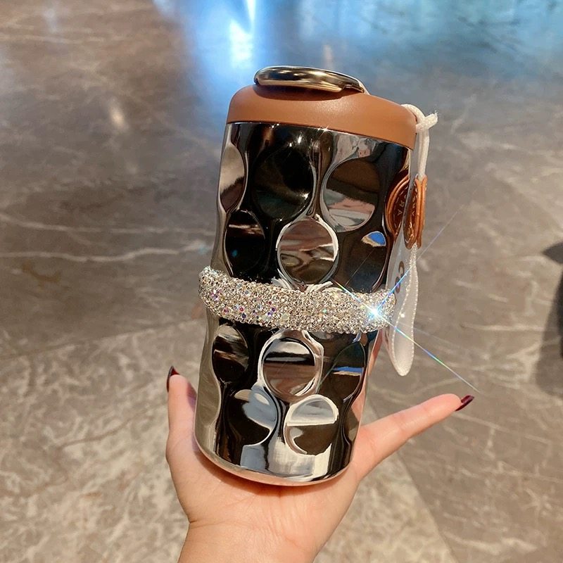 镶钻保温杯智能显温女生高颜值316不锈钢水钻咖啡杯轻奢便携水杯,餐饮具,保冷/保温杯,淘宝优惠券,粉丝福利购,淘宝优惠卷