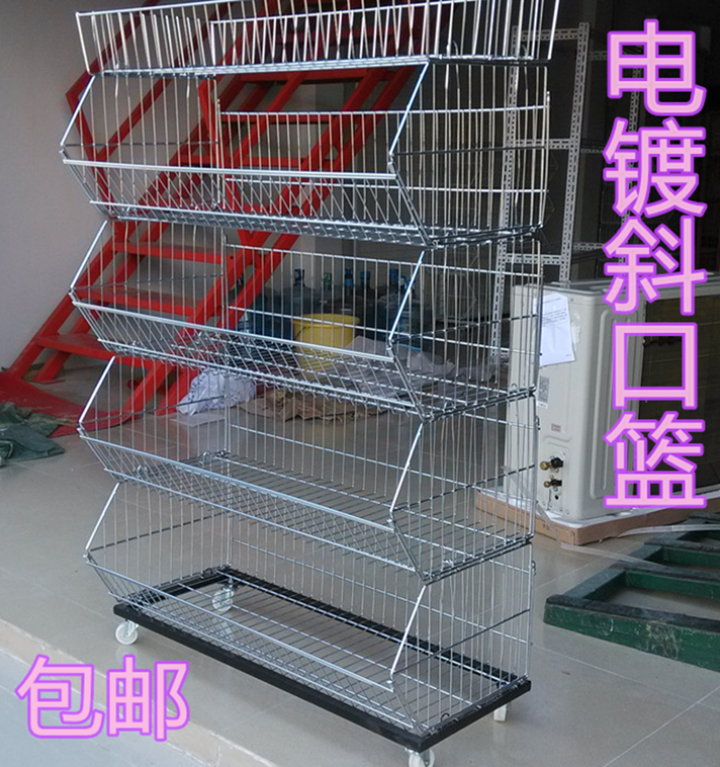 超市货架零食置物架多层带轮子