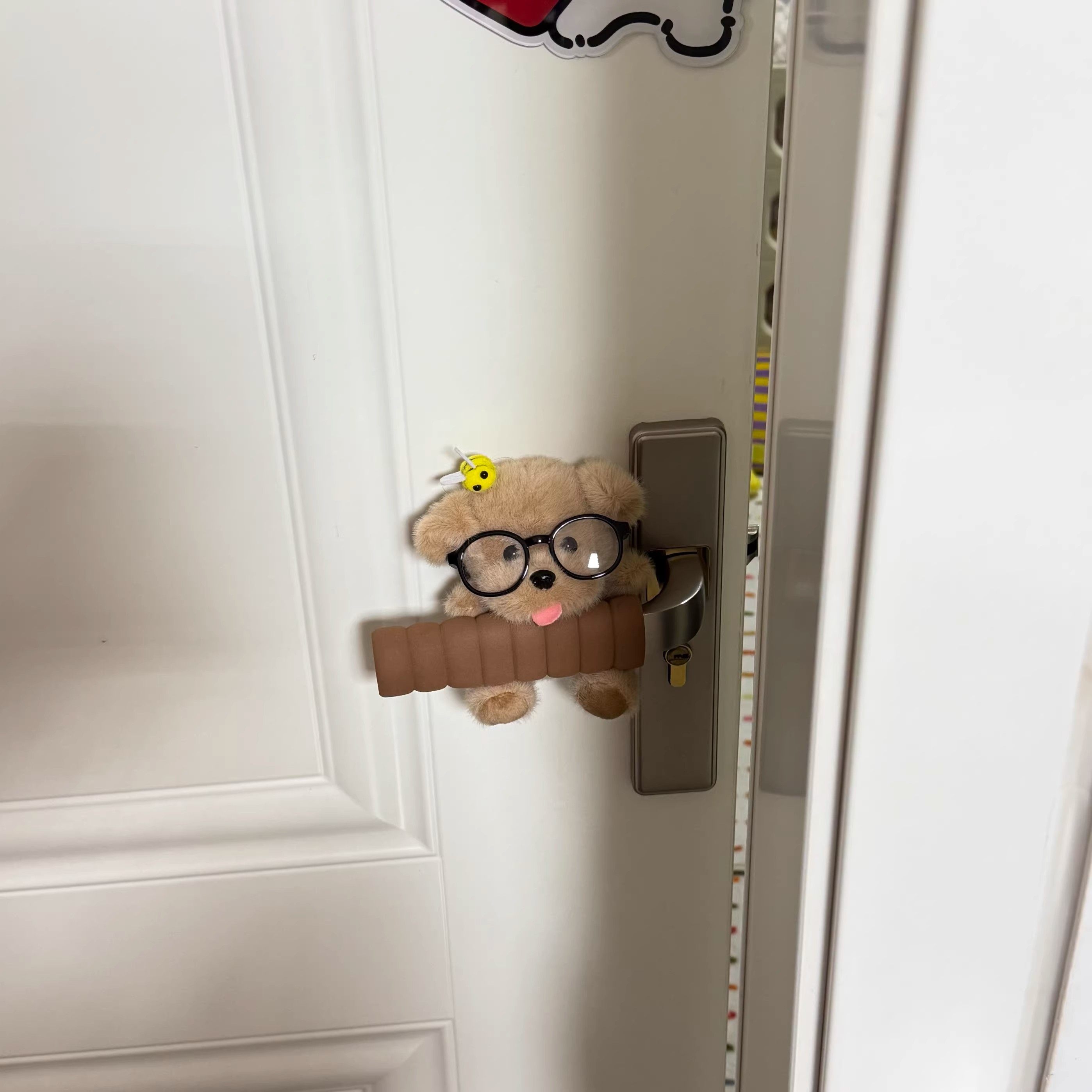 吐舌头小狗门把手套儿童圆形保护套保暖宝宝装饰品防撞垫防静电,家居饰品,创意门挡,淘宝优惠券,粉丝福利购,淘宝优惠卷