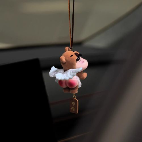 蜡笔小新植绒后视镜平安车挂