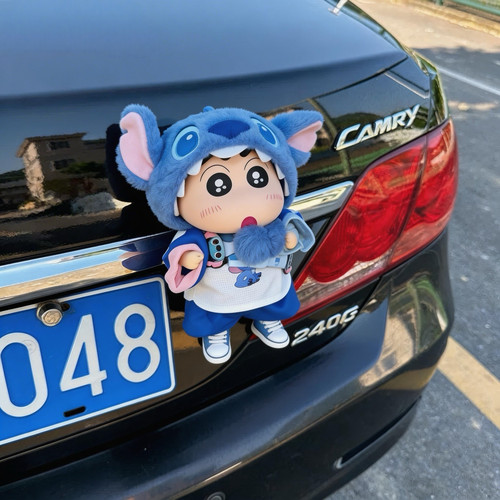 史迪奇小新车载后备箱毛绒挂件