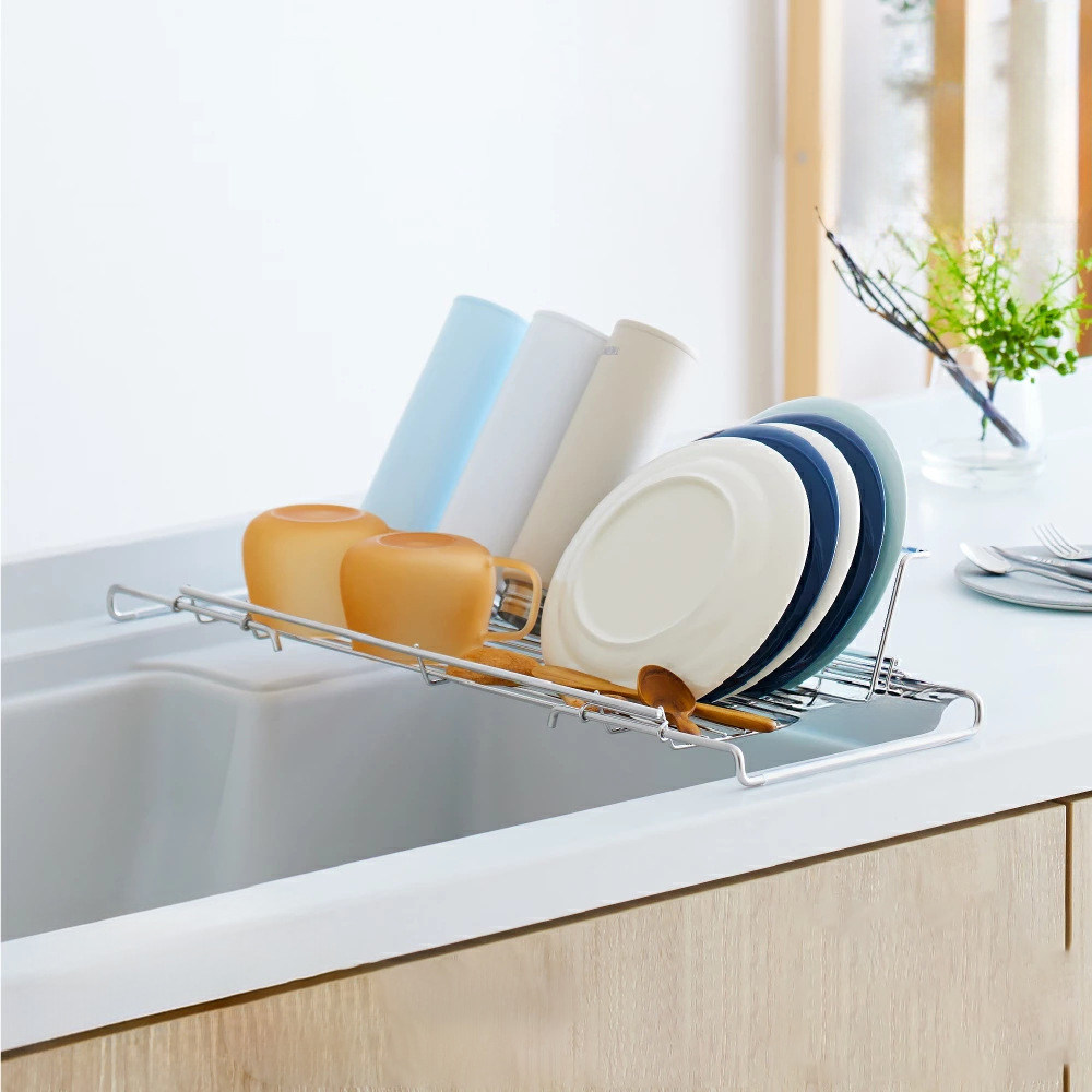 厨房304不锈钢水槽台面伸缩沥水架大容量保温杯杯具奶瓶置物架,厨房/烹饪用具,水槽置物架,淘宝优惠券,粉丝福利购,淘宝优惠卷