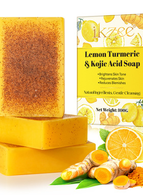 Lemon Kojic Acid Soap Bathing Facial Brighten Nourishin Skin
