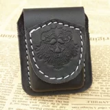 Зажигалка, прочный кожаный универсальный чехол, из натуральной кожи