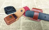 Зажигалка, прочный кожаный универсальный чехол, из натуральной кожи