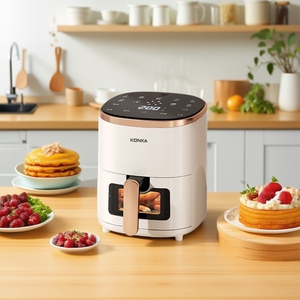 康佳空气炸锅家用新款可视免翻面空气电炸锅烹饪机大容量官方正品