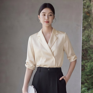 艾尚臣衬衫套装女高端接待工作服