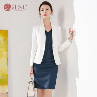美容院工作服套装爱艾尚臣西装连衣裙职业女装秋冬整形咨询师服装