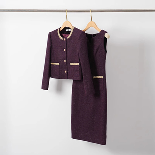 主持人西装套装裙女秋冬爱尚臣美容院店长经理会议店长正装职业装