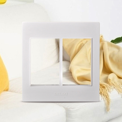 德力西120型开关插座面板 六位连架  CD301 6联框架 120X120 正品