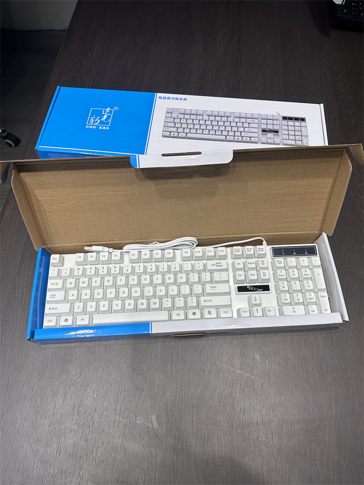 办公台式电脑USB有线电脑键盘