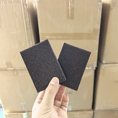 一盒4块装！出日本 刷锅神器锅底污垢清洁魔力清洁块金刚砂海绵擦