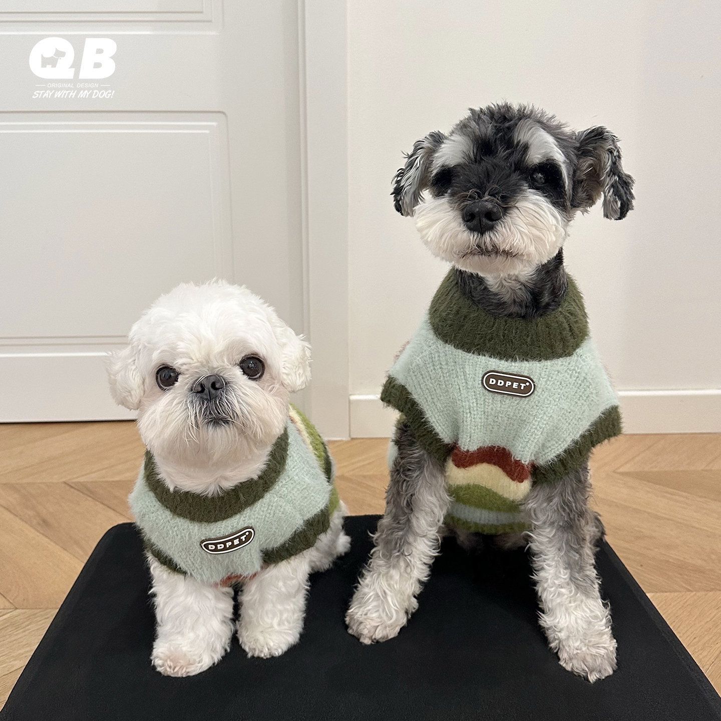 宠物狗狗秋冬装无袖衣服加厚加绒毛衣雪纳瑞柴犬泰迪比熊针织背心