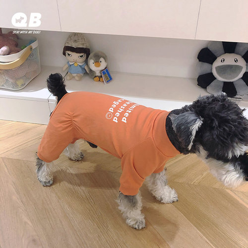 雪纳瑞加绒保暖四脚衣柴犬宠物狗