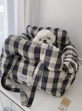 radica日本宠物车载窝手提包汽车外出垫安全座椅狗窝坐垫坐车神器