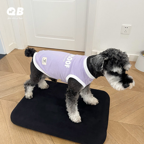 宠物狗狗无袖背心秋季衣服秋装雪纳瑞泰迪比熊柴犬纯棉秋冬服饰