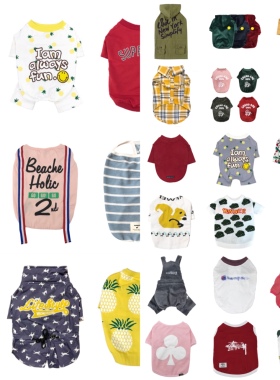 断码清仓小型犬奶狗猫咪衣服白菜价混拿不挑款