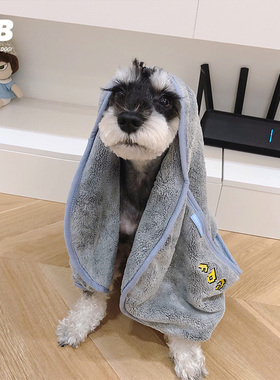 QB宠物超强吸水手套式毛巾加厚浴巾狗狗猫咪洗澡速干擦干自留用品