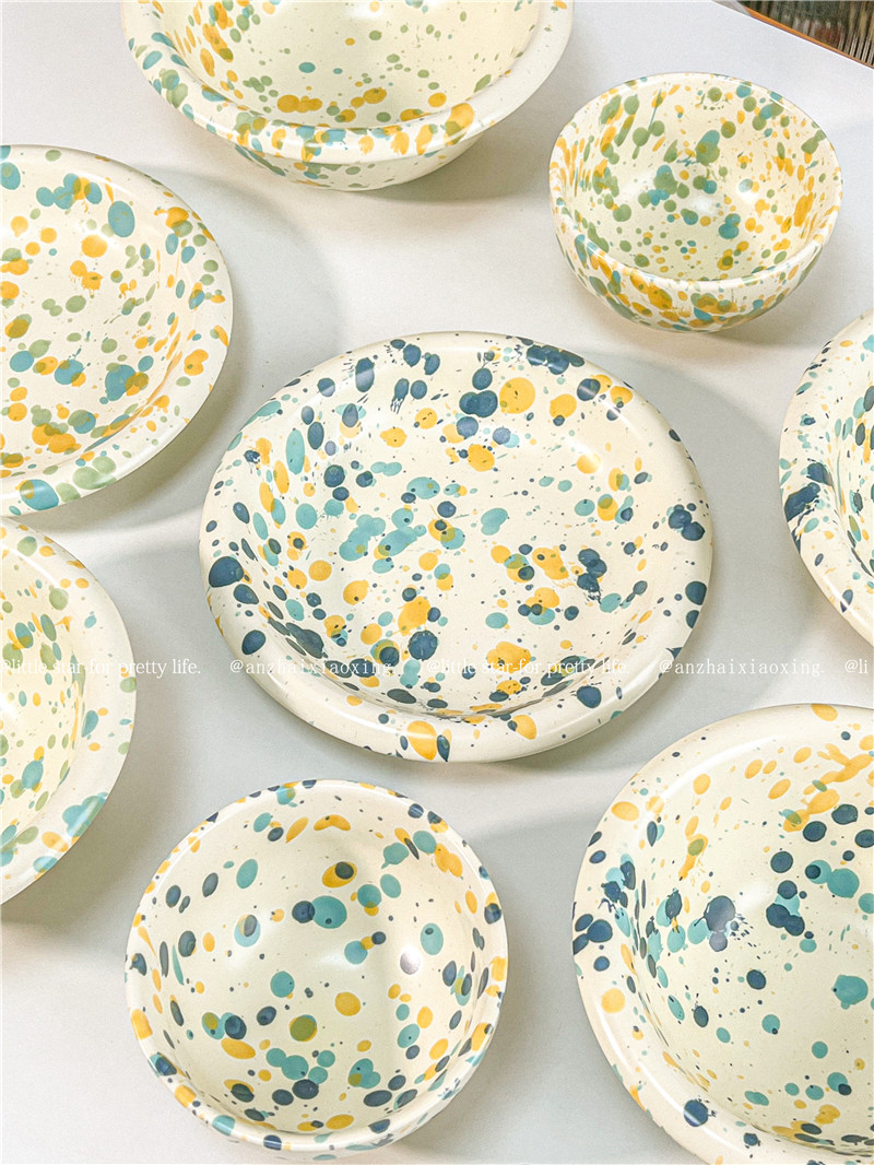 北欧陶瓷平盘圆形家用高级汤盘