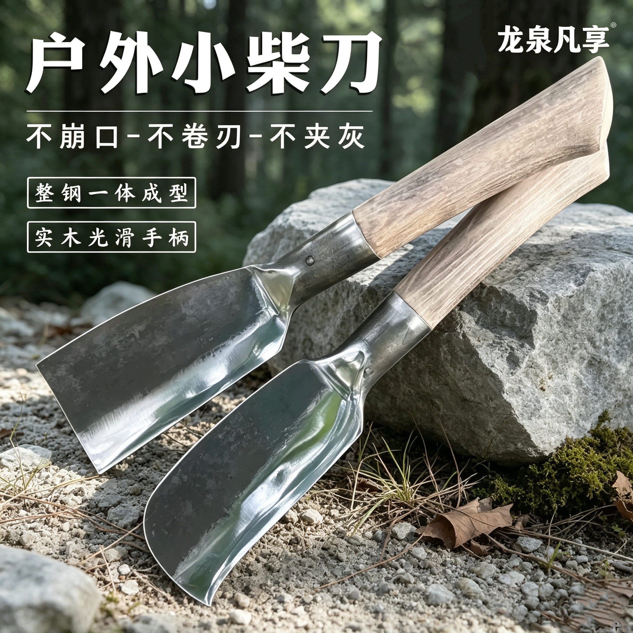 农村老式柴刀手工锻打加厚锰钢砍树劈柴划竹篾户外露营野钓鱼开路