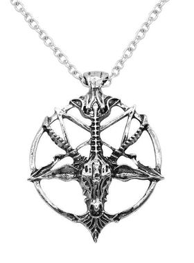 之力五芒星黑金属暗黑项链吊坠